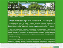 Tablet Screenshot of duet-tomiczki.pl